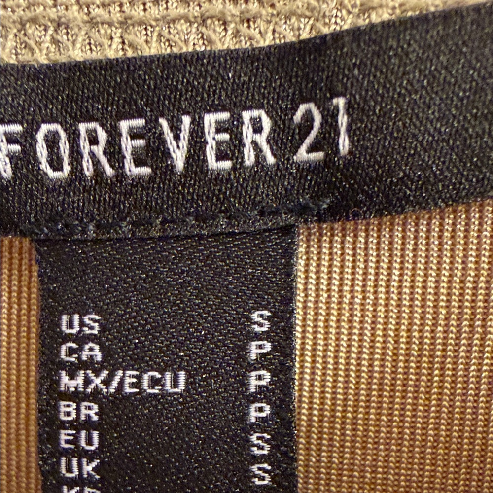 Forever 21 Shiny Gold Mini Dress Spaghetti Strap Shimmer S - Picture 3 of 6